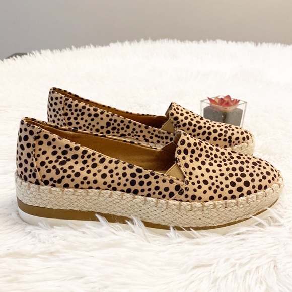 Dr. Scholl’s | Animal print espadrille platform loafers sneakers women’s - Picture 2 of 8